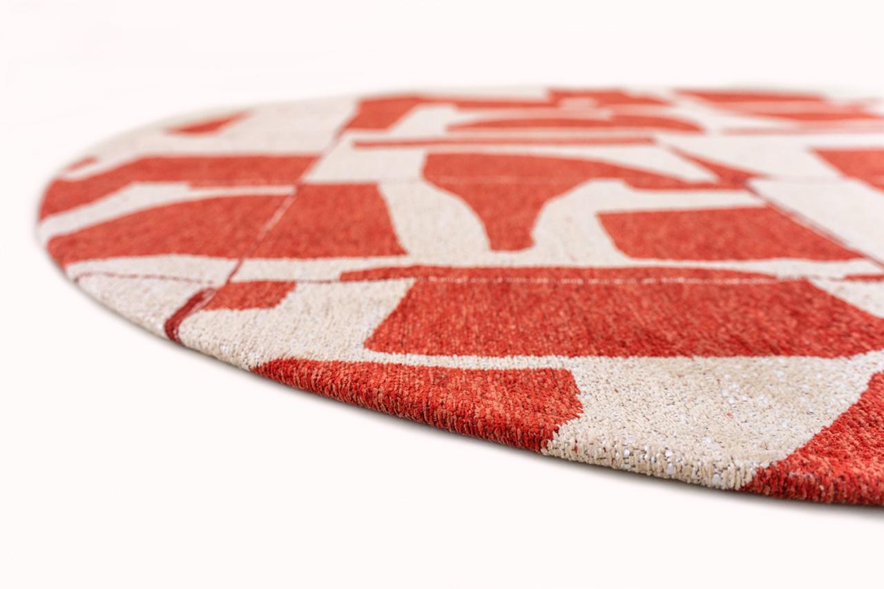 Rust 9364 Round Rug