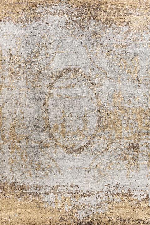 Hand-Knotted Bamboo Silk Rug