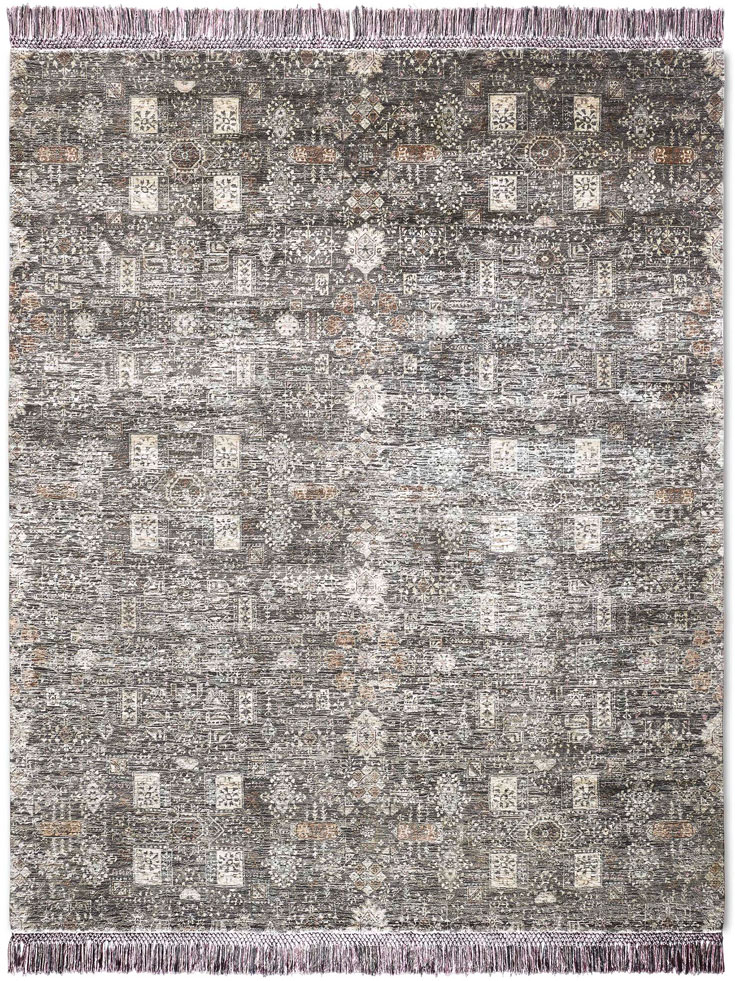 Agra Charcoal Handmade Luxury Rug