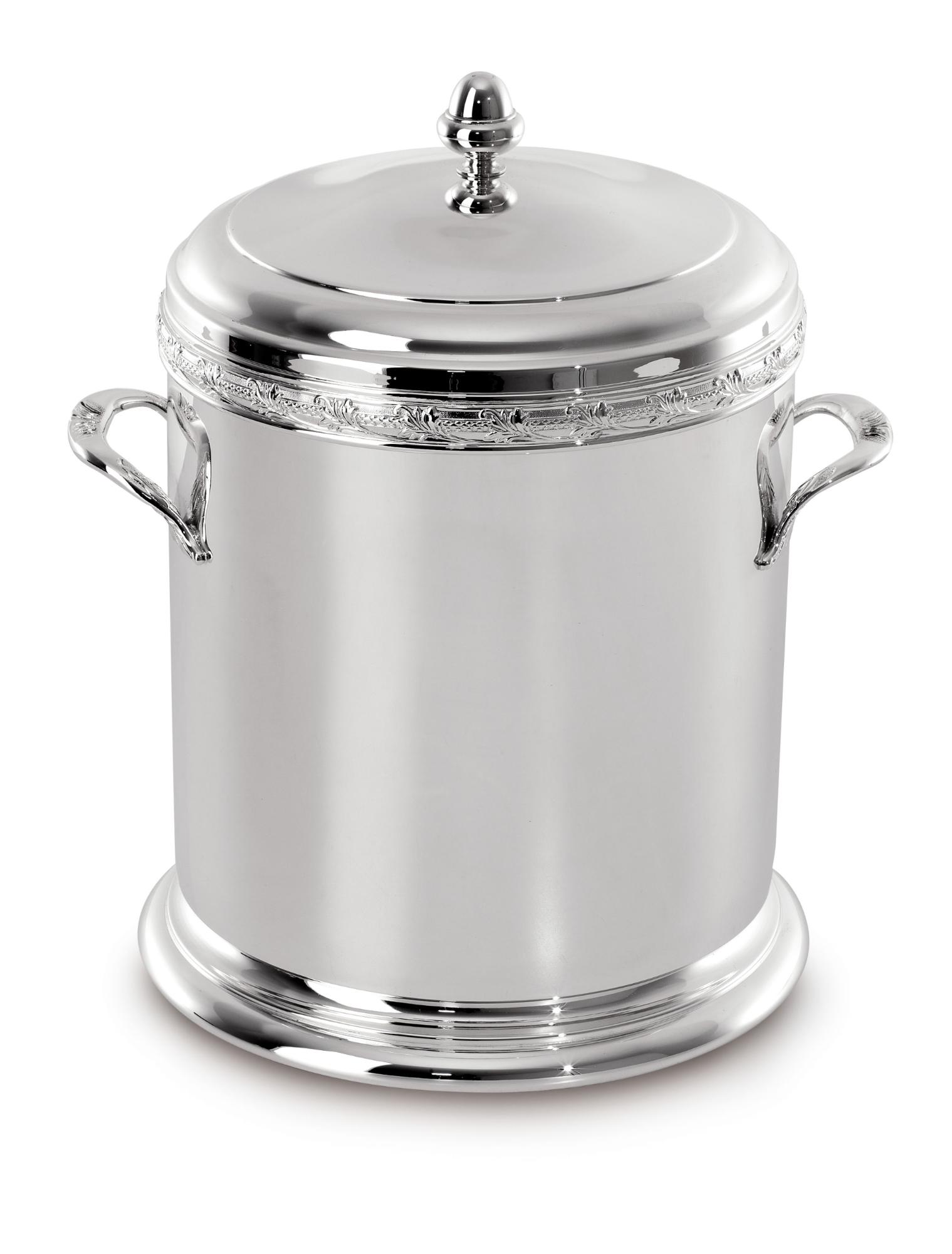 Silver Insulated Ice Bucket