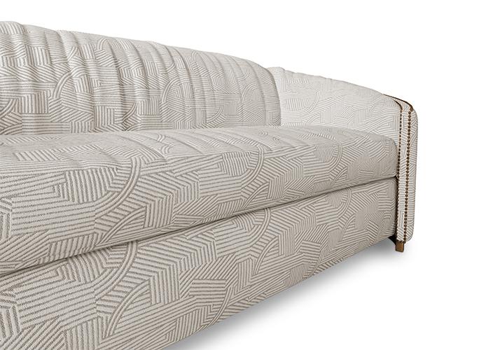 Premium Beige Curved Sofa