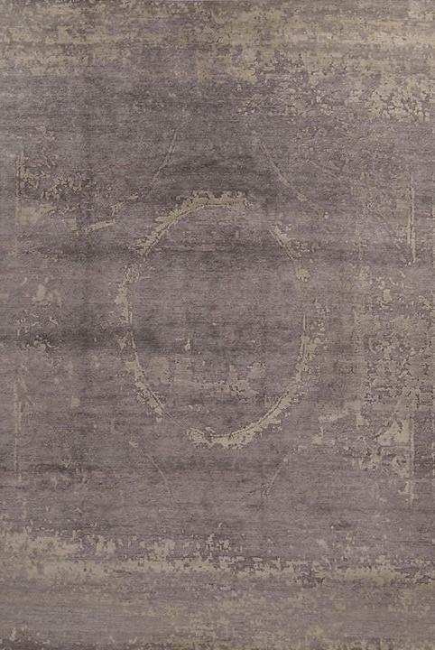 Hand-Knotted Bamboo Silk Rug