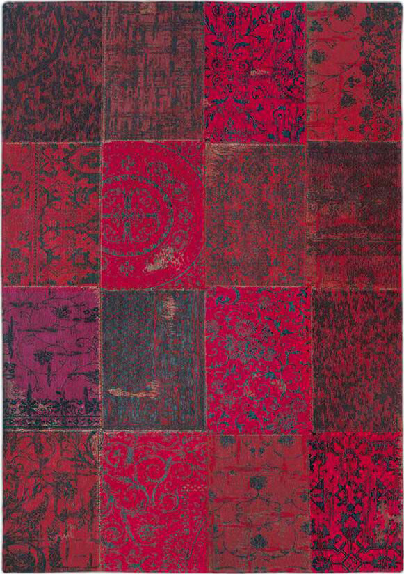 Patchwork Rug Multi Red