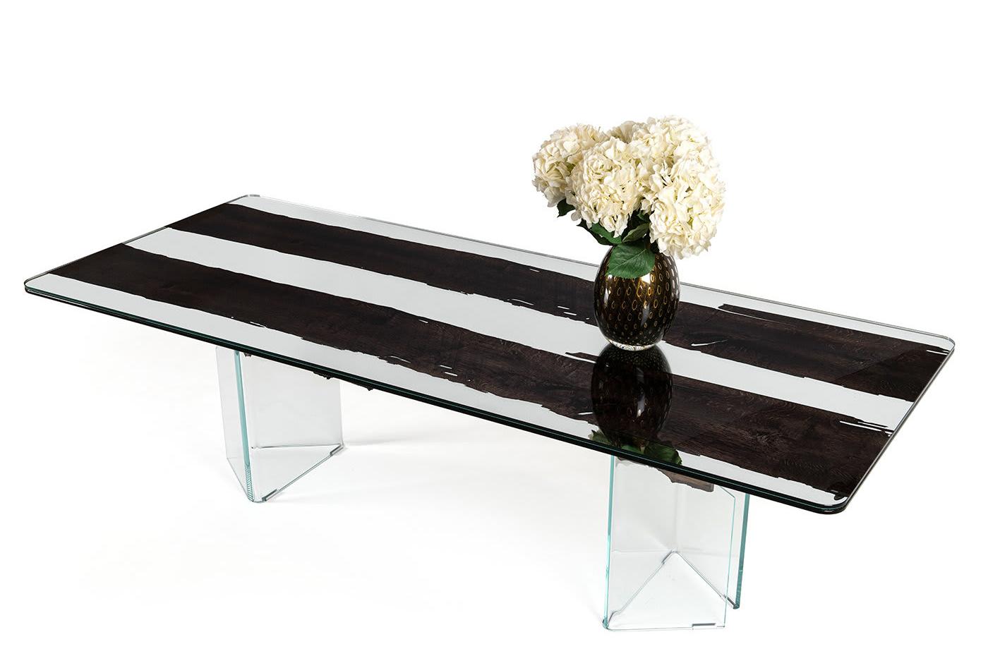 Venezia Dining Table in Black Finish