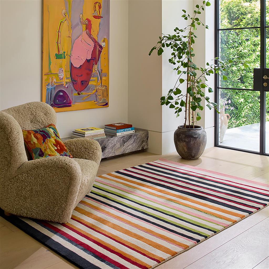 Calla Pomegranate/Clementine Rug