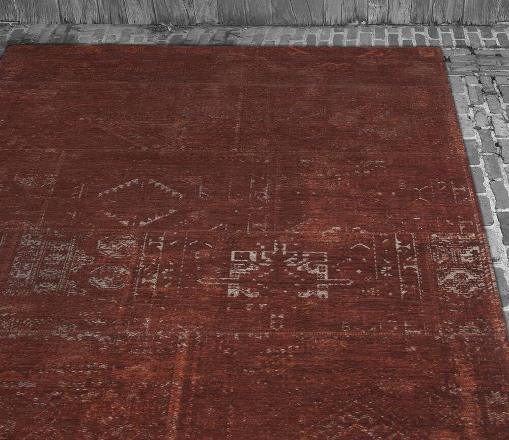 Vintage Patchwork Rug Creole Spice