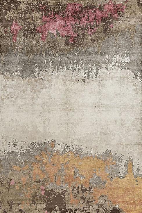 Hand-Knotted Abstract Rug