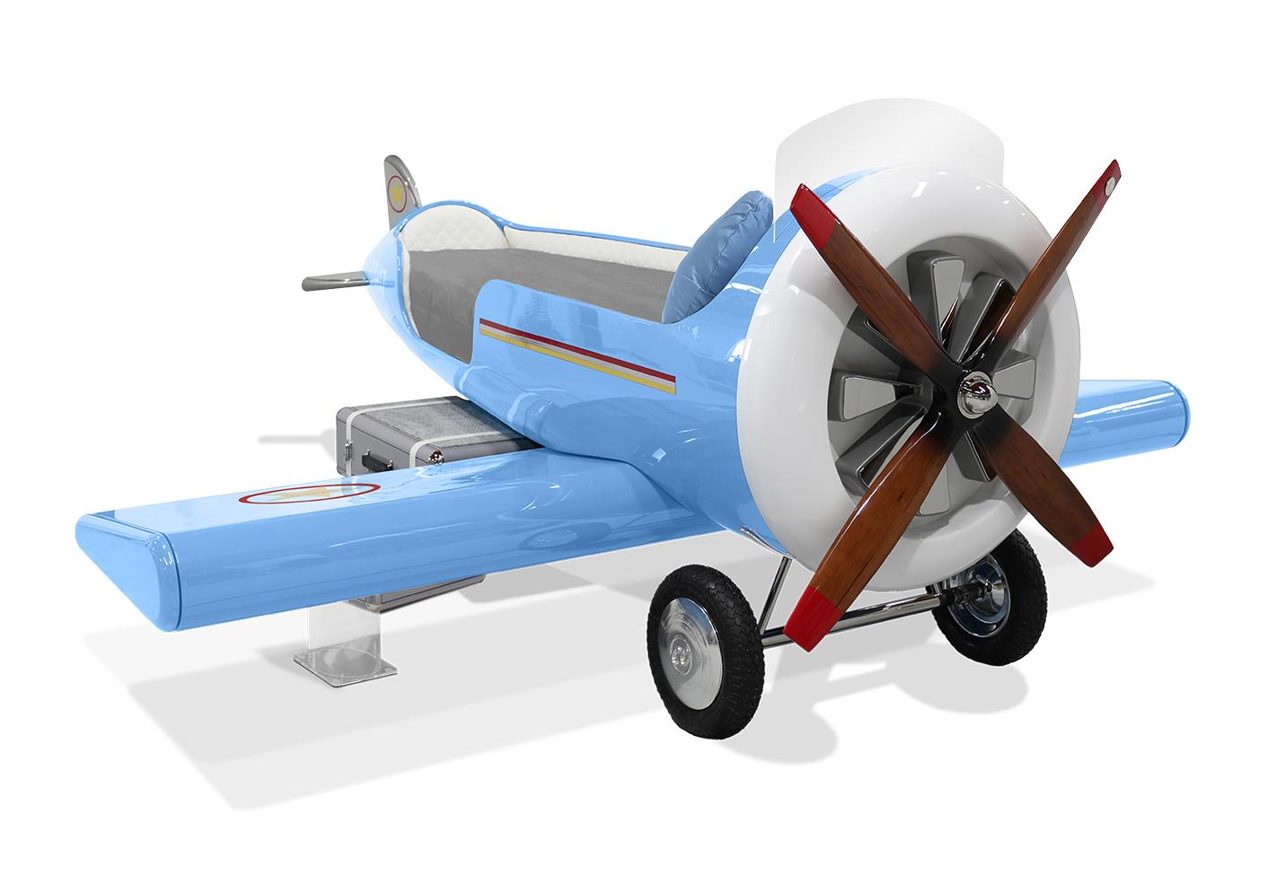 Cloud Glider Blue Plane Bed