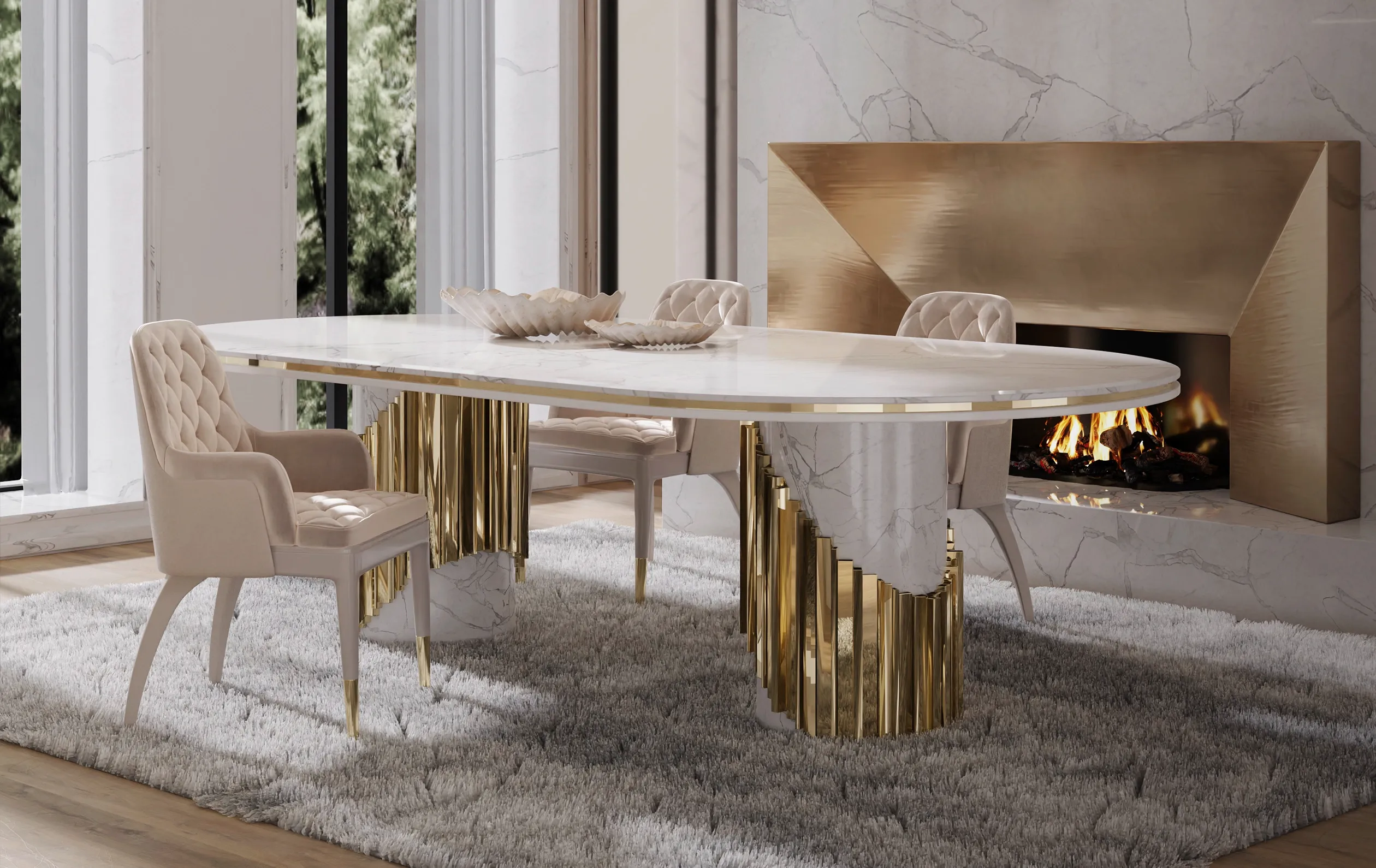 Tides Oval Dining Table