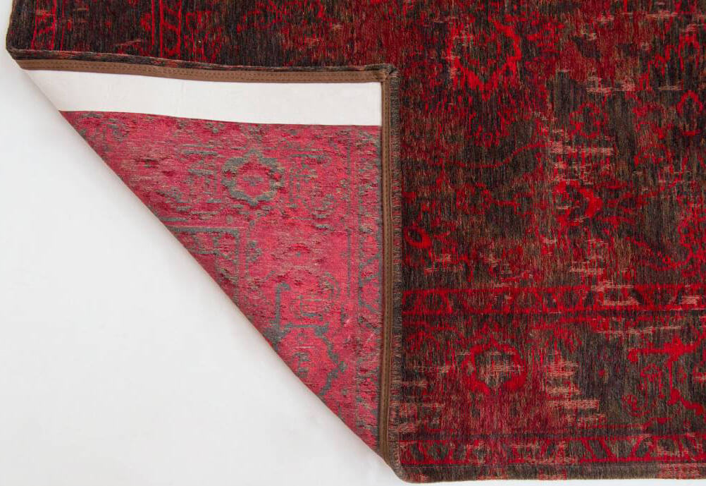 Grey Red Bright Persian Vintage Rug