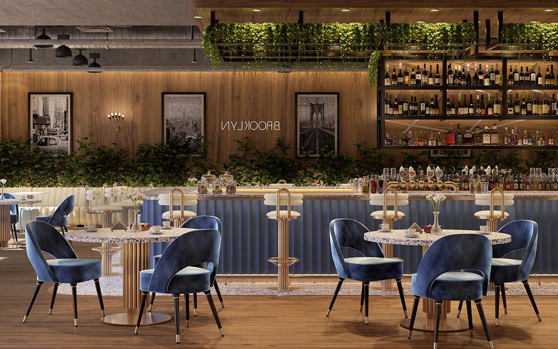 Kyra Crescent Bar Stool - 1