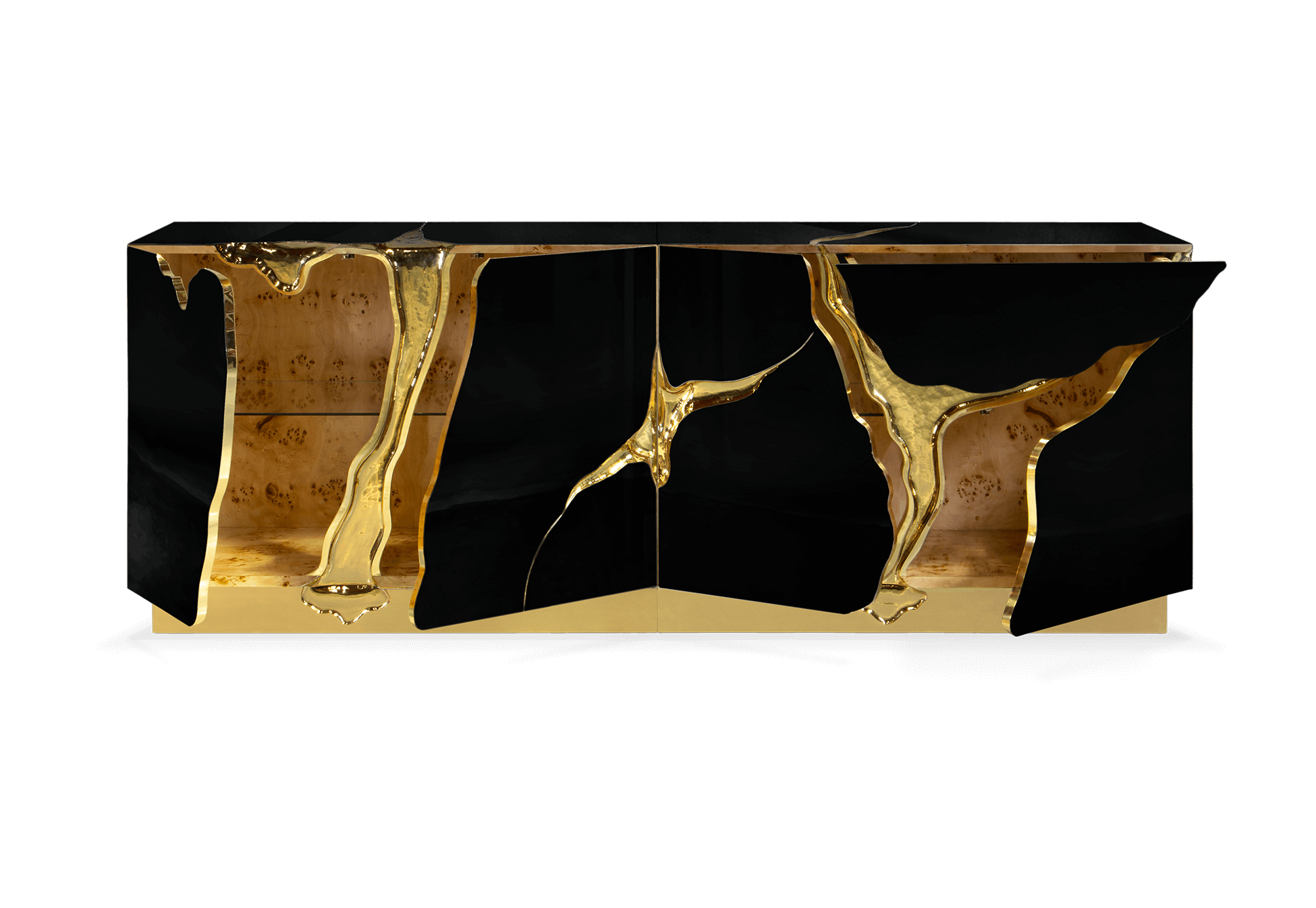 Elite Black & Gold Sideboard