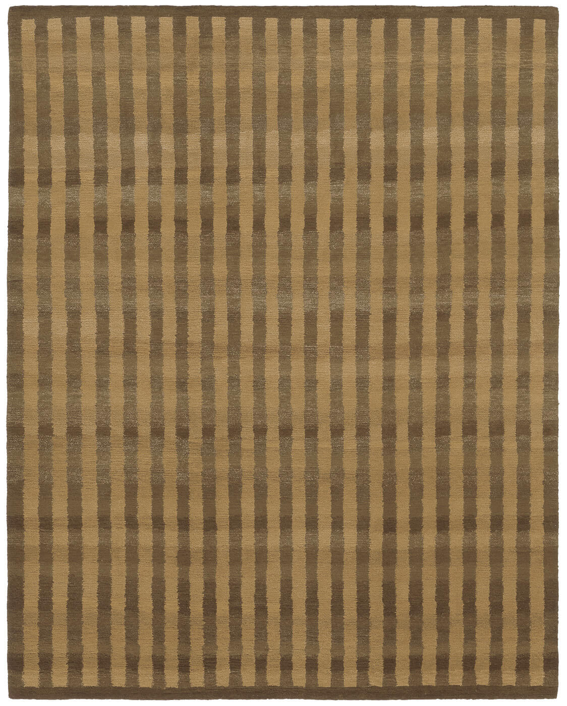 Gama Vertical Stripes Brown Rug | Size: 250 x 300 cm