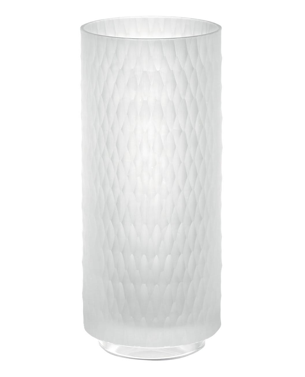 Hexagonal Matte Italian Crystal Vase