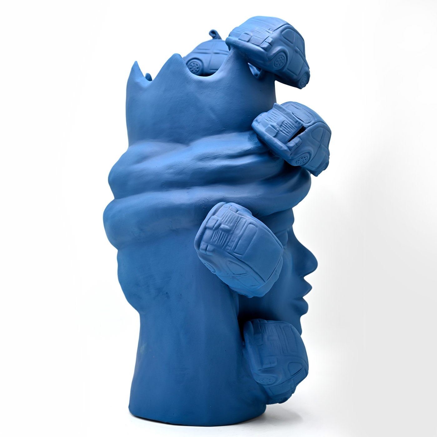 Matte Blue Moor's Sculpture