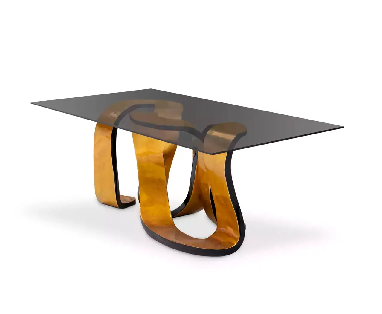 Ribbon Gold Leaf Dining Table