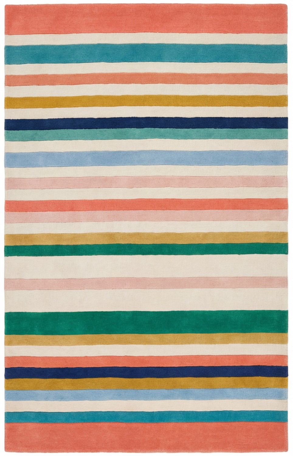 Striped Spectrum Blue Rug