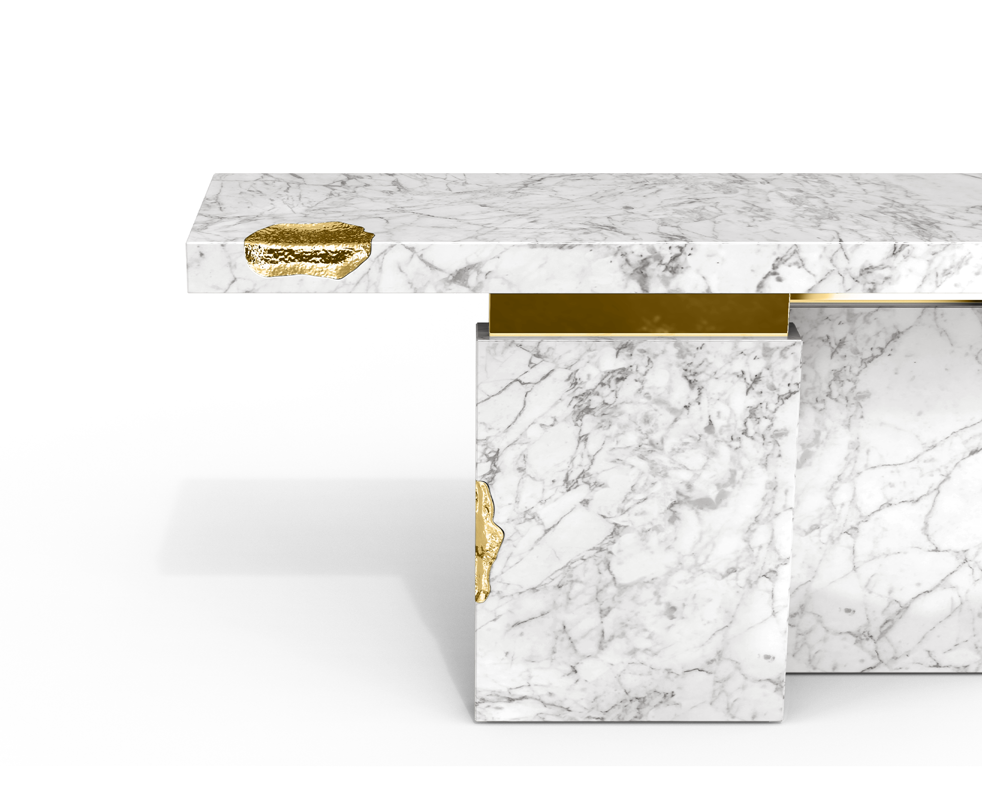 Dominion Carrara Marble Console