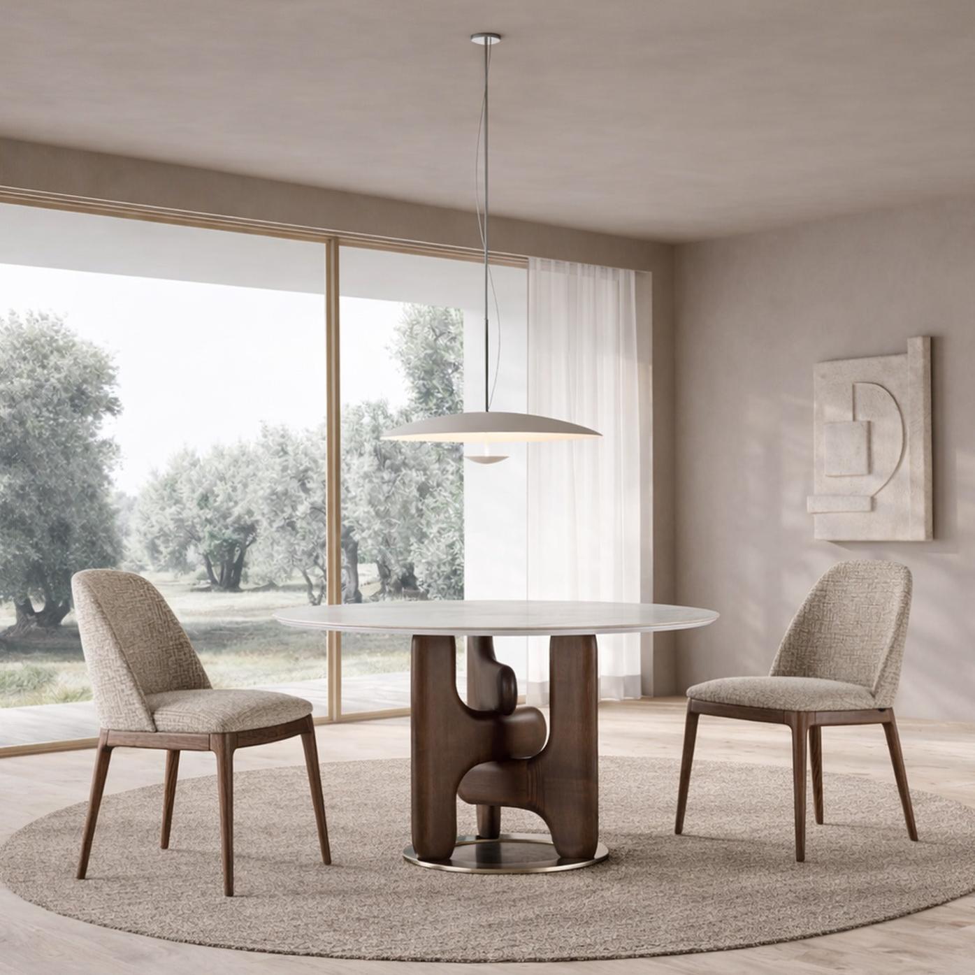 Clifford Marble-Top Round Table