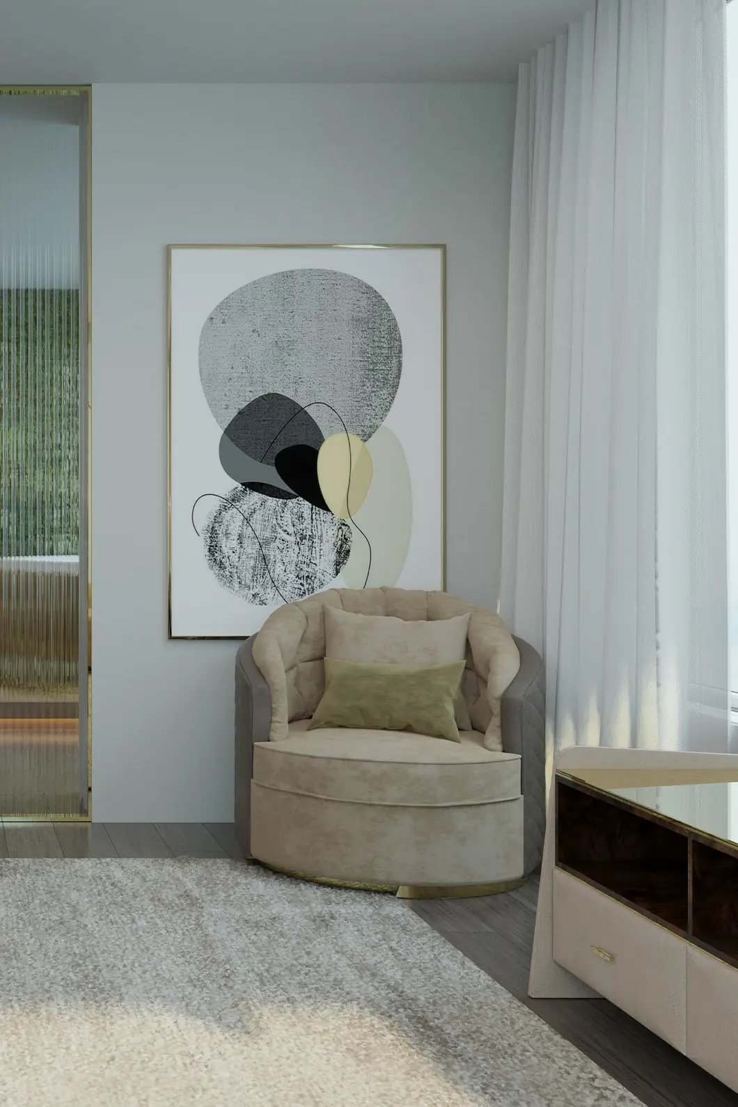Deluxe Rotating Armchair - 1