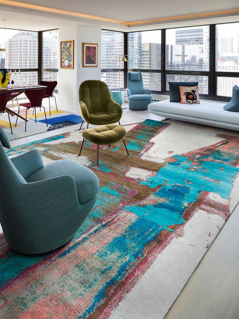 Portland Poetry Hand-Woven Rug