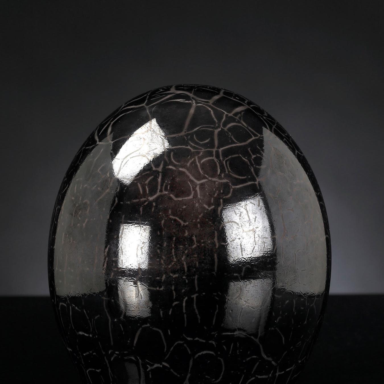 Dark Brown Crystal Egg Decor
