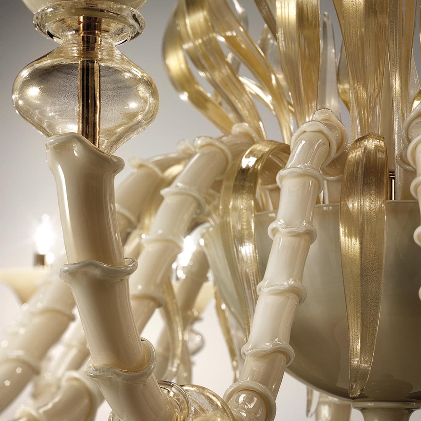 Golden Murano Glass Classic Chandelier