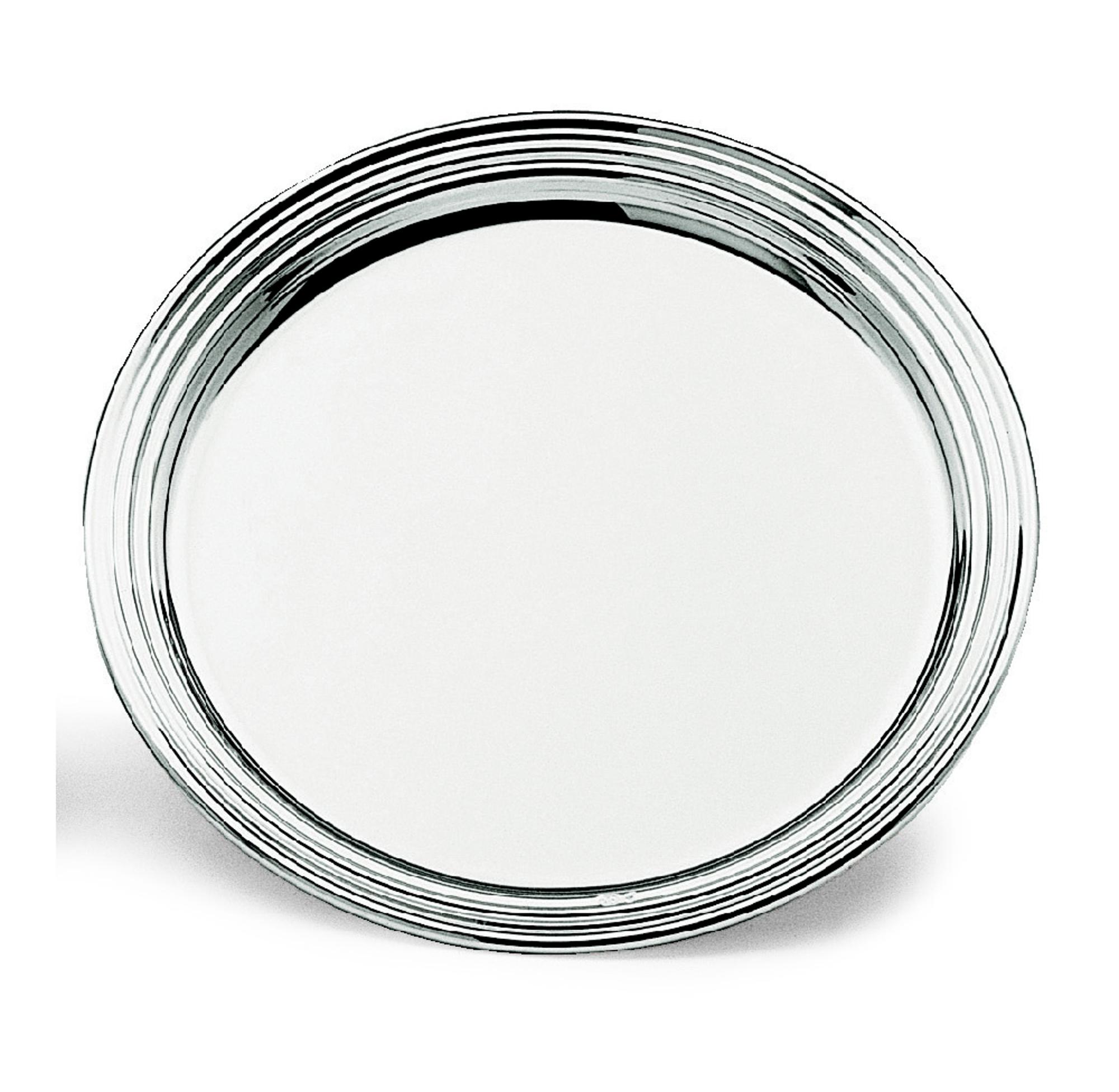 English Silver Bottle Coaster / Bread Plate | Dimensions: Ø 11 cm