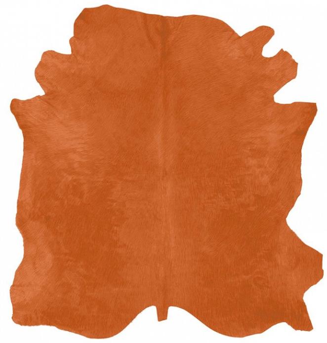 Orange Natural Cowhide ☞ Size: 200 x 240 cm