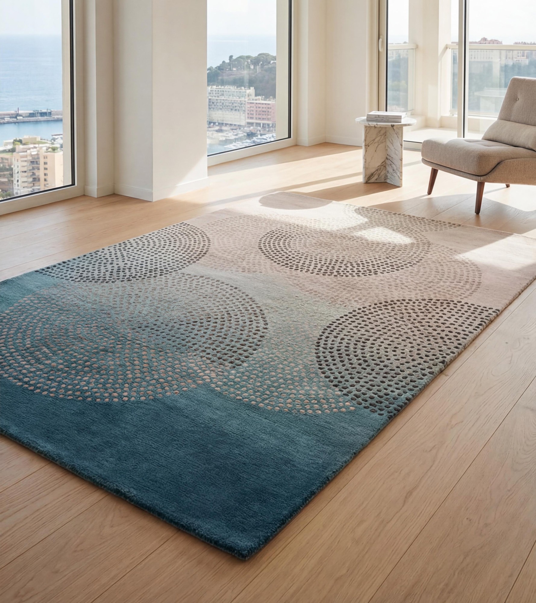 Misty Circles Rug