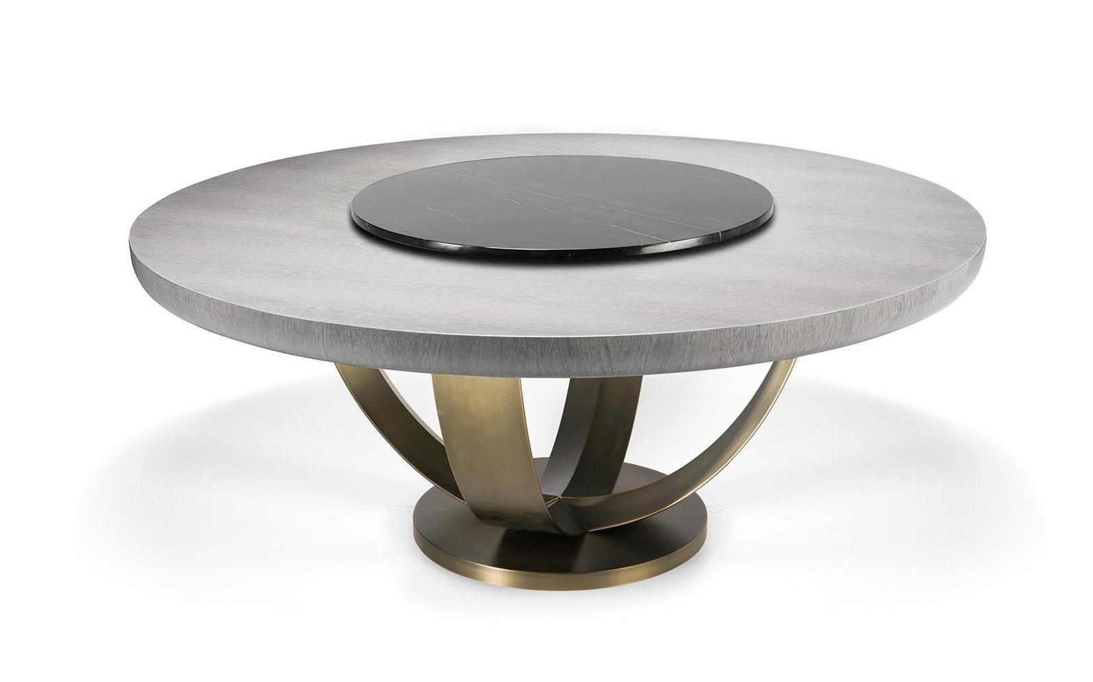 Round Bronze Dining Table