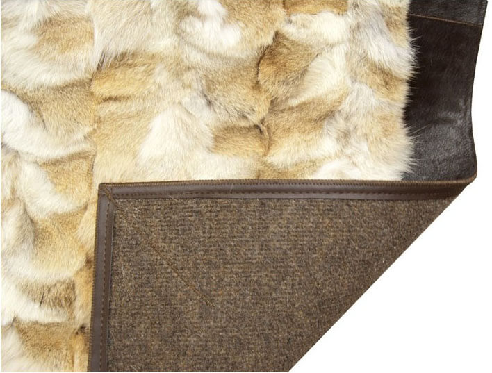 Wolf Yellow 820 Fur Rug