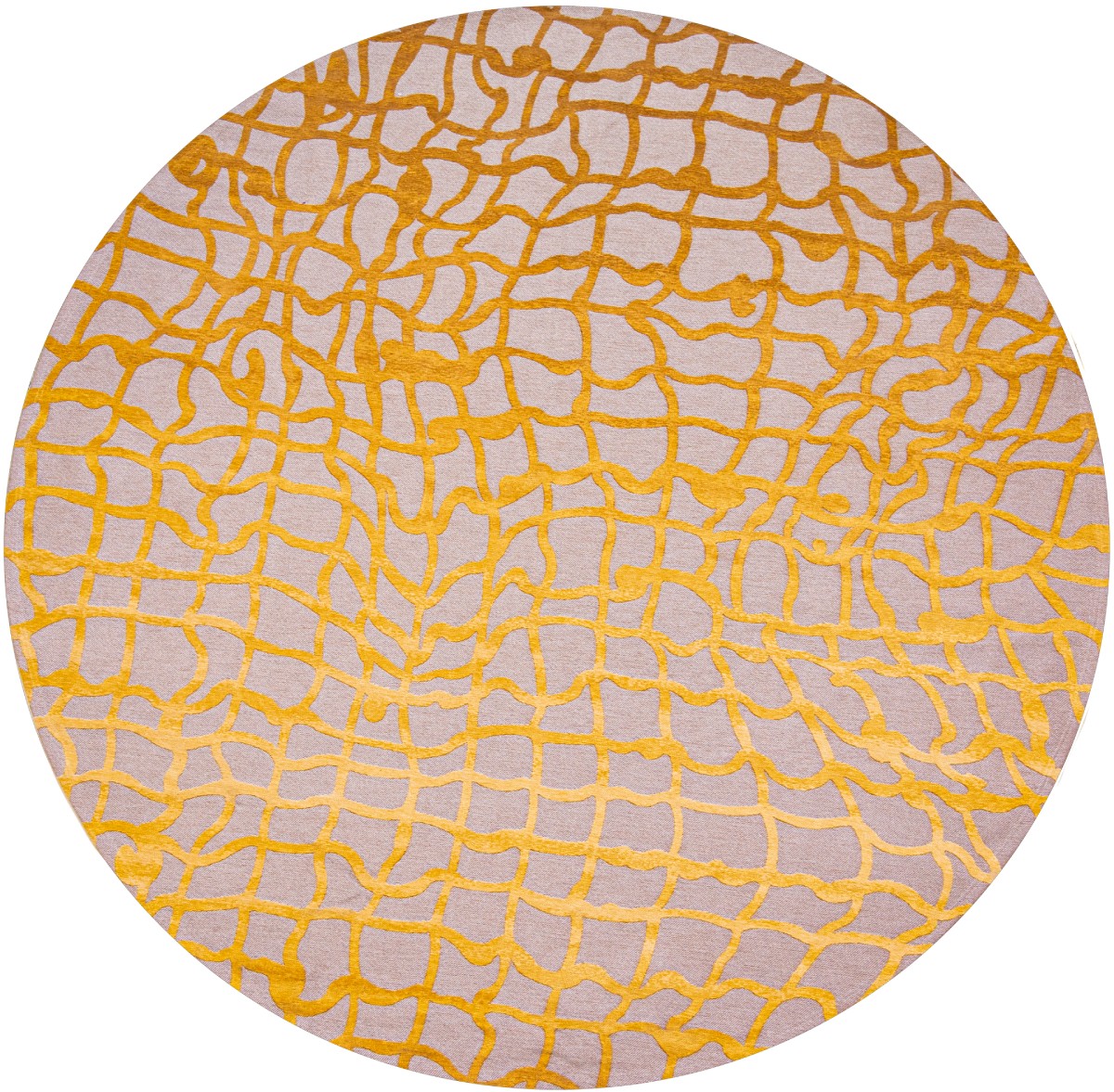 Yellow Scarab 9205 Round Rug