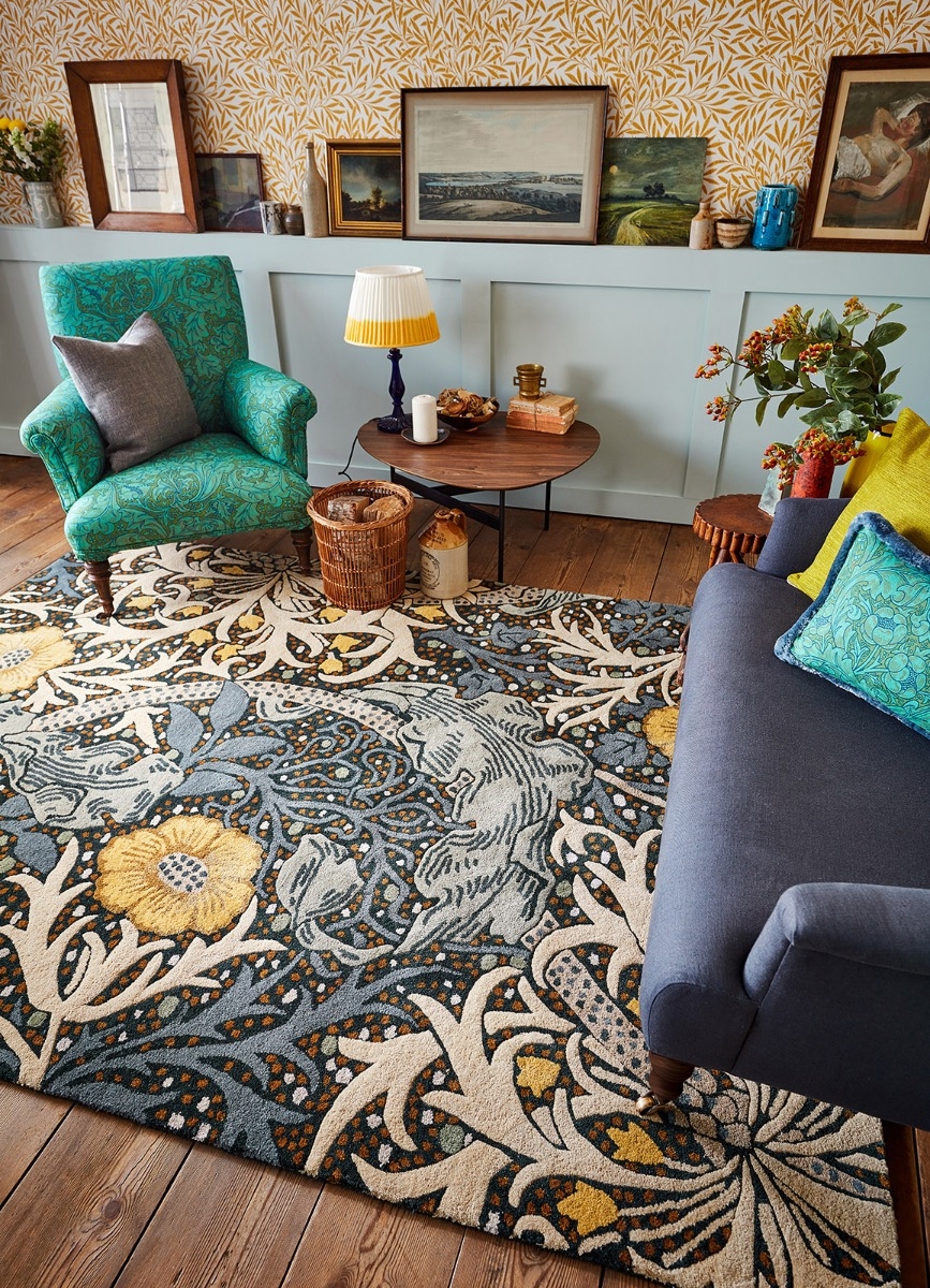 Seaweed teal 127008 Rug