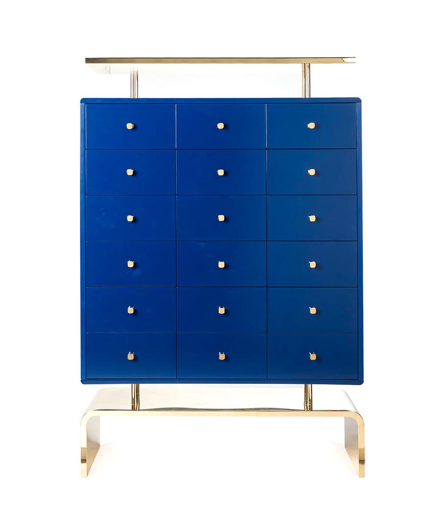 Royal Blue Storage Cabinet