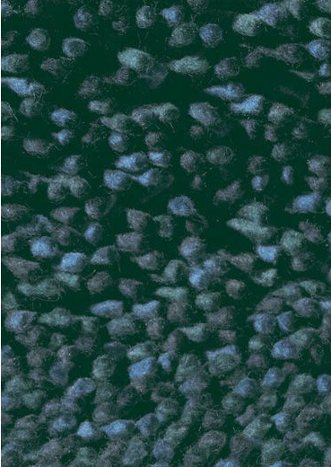 Wool Felt Brown Blue Shag Rug Steel 78908