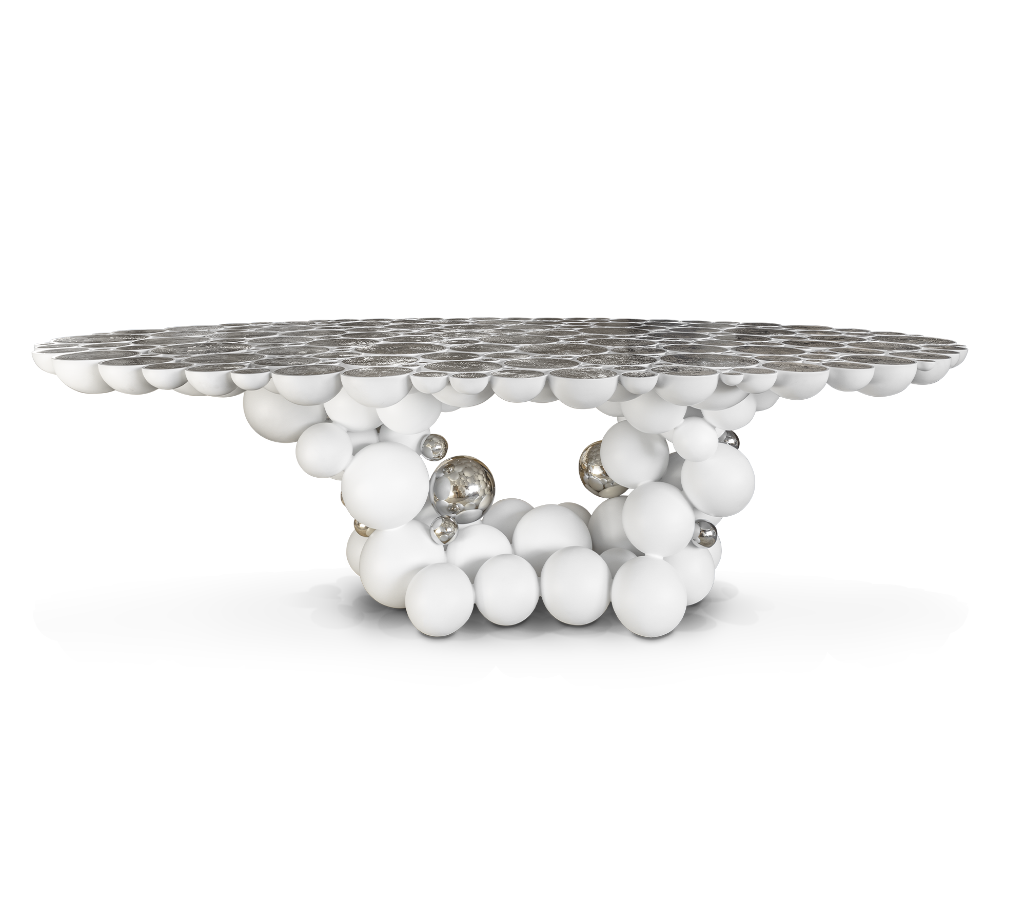 Orbit White Luxe Dining Table