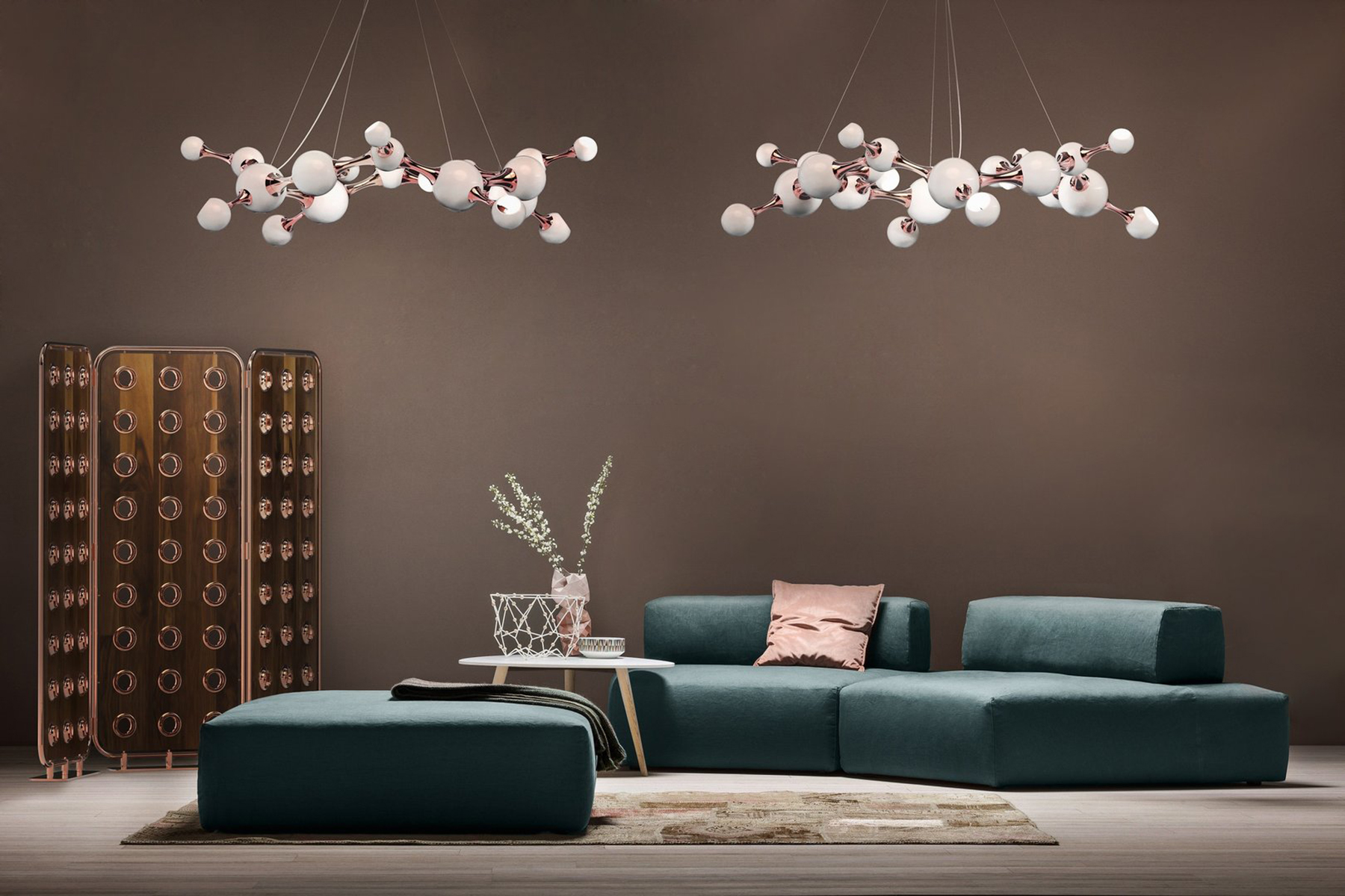Atomic Round Ceiling Suspension Lamp - 4