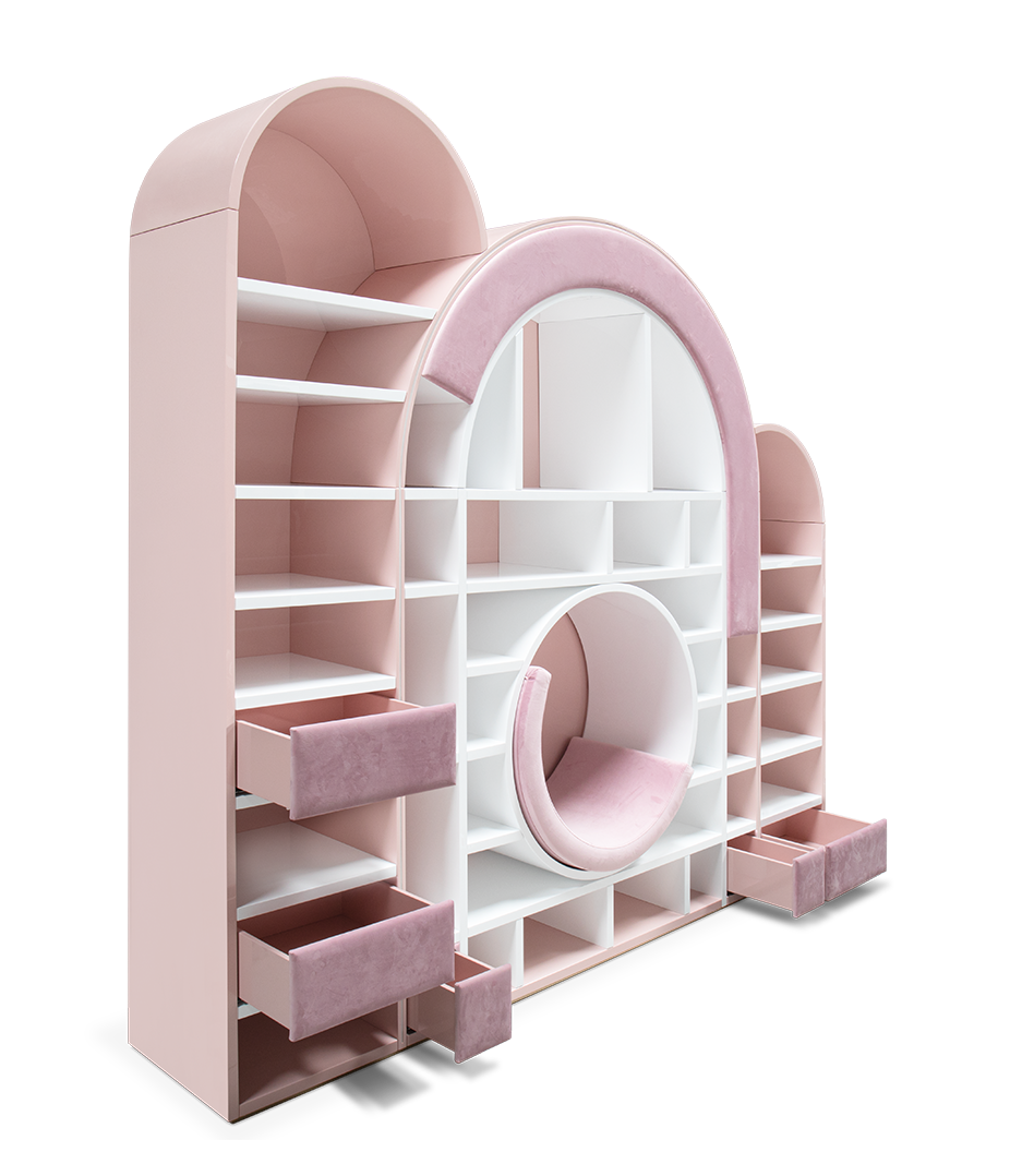 Sugar Rush Pink Children's Bookcase