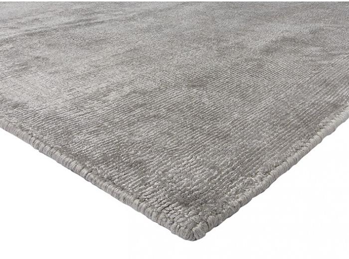 Shiny Light Grey Handloom Rug