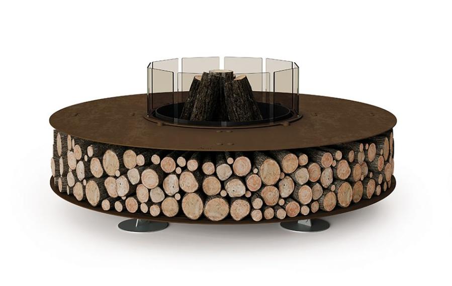 Zero Steel Fire Pit | Finishing: Corten | Dimensions: Ø 300 cm