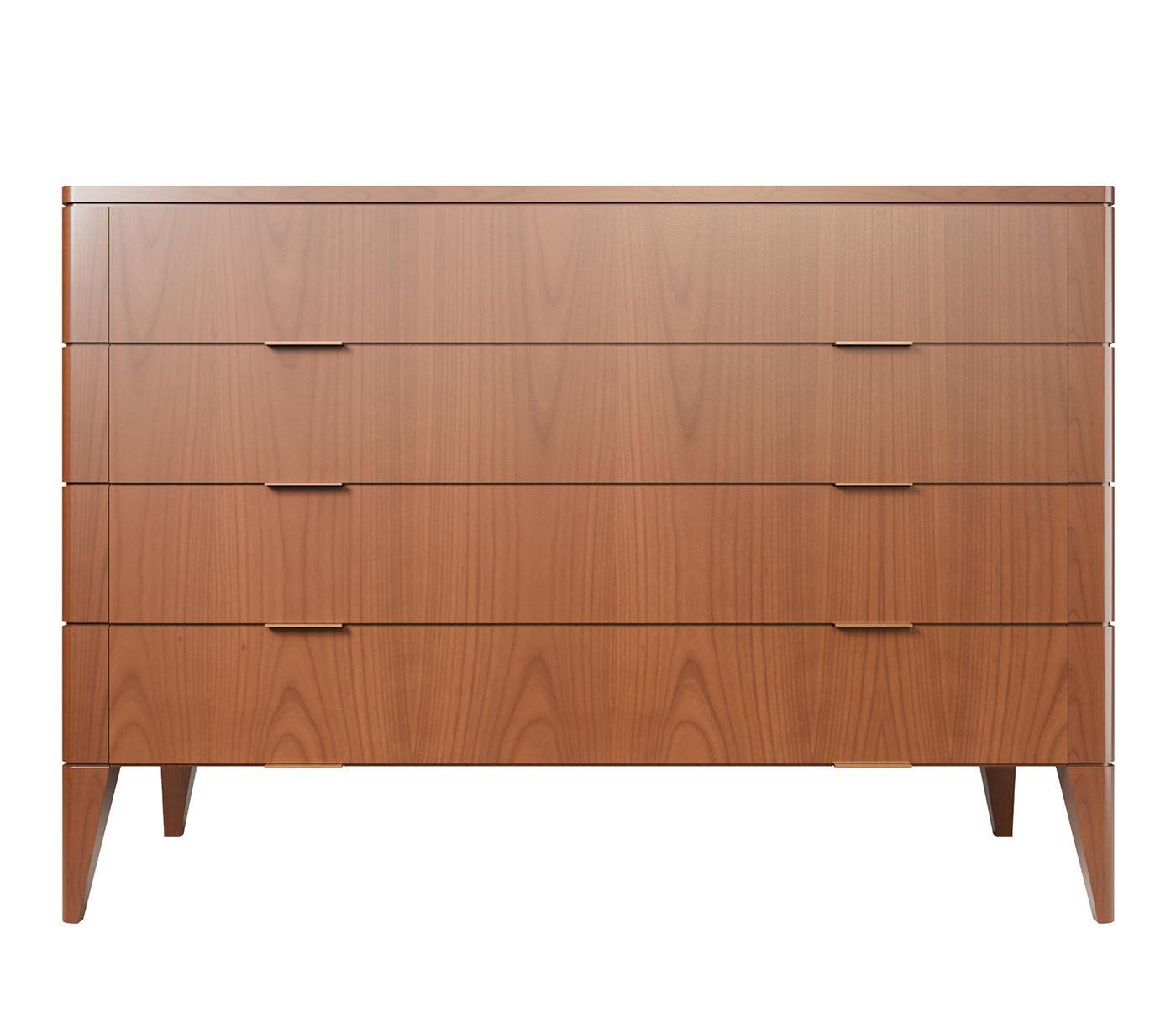 Vittorio Cherry Wood Chest Of Drawers
