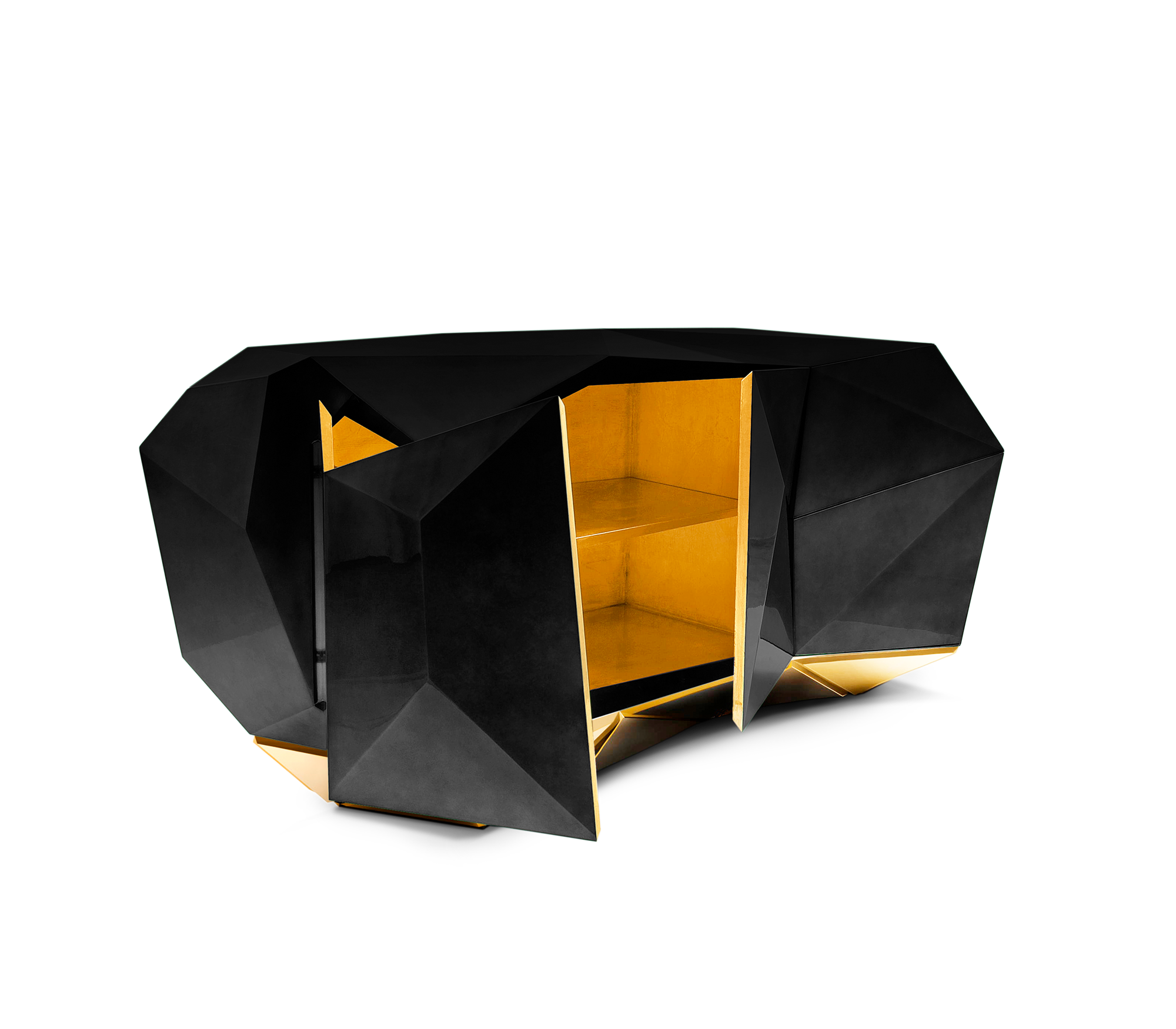 Prism 3 Black Designer Sideboard