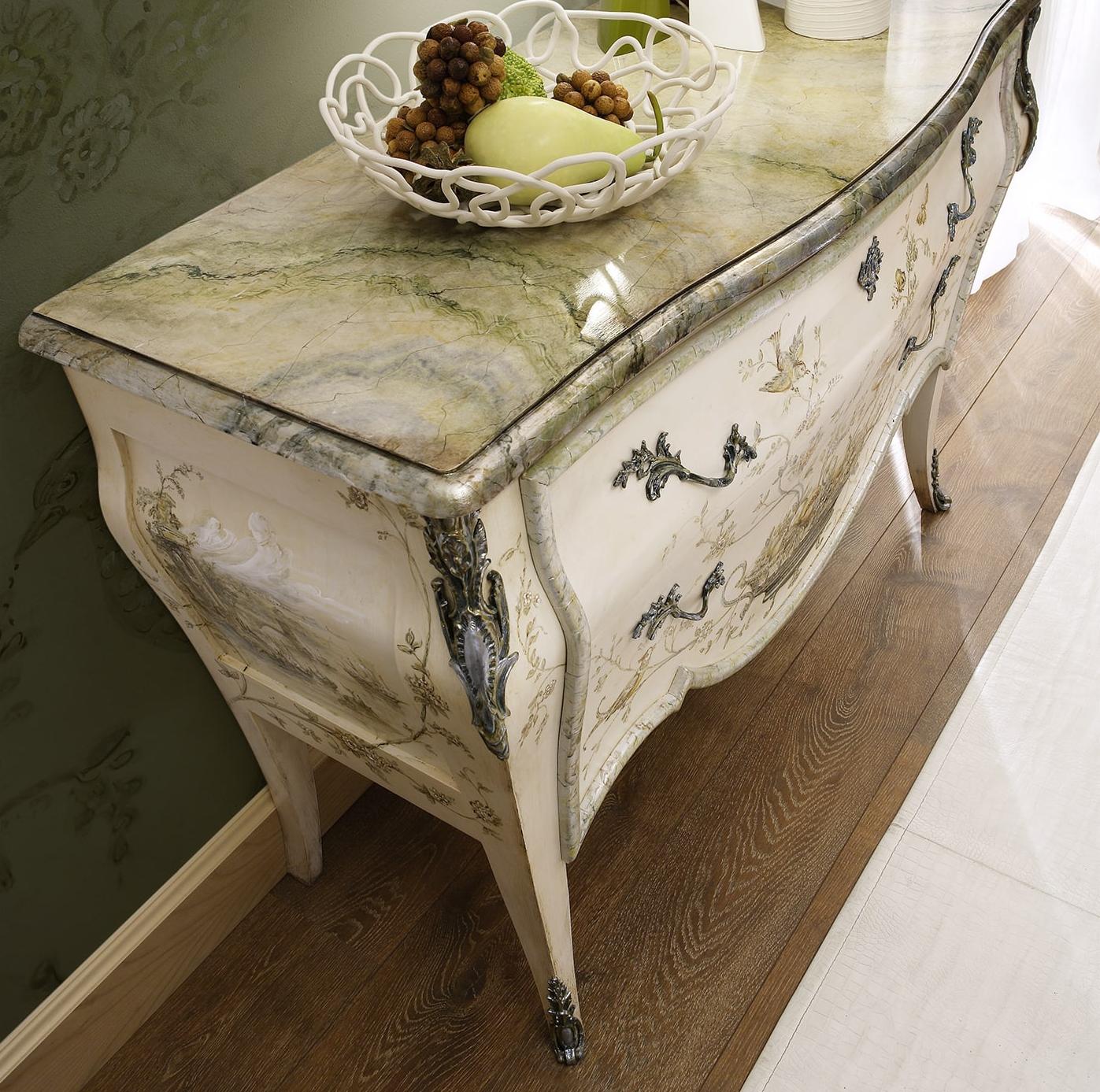 Baroque Painted Wood Dresser