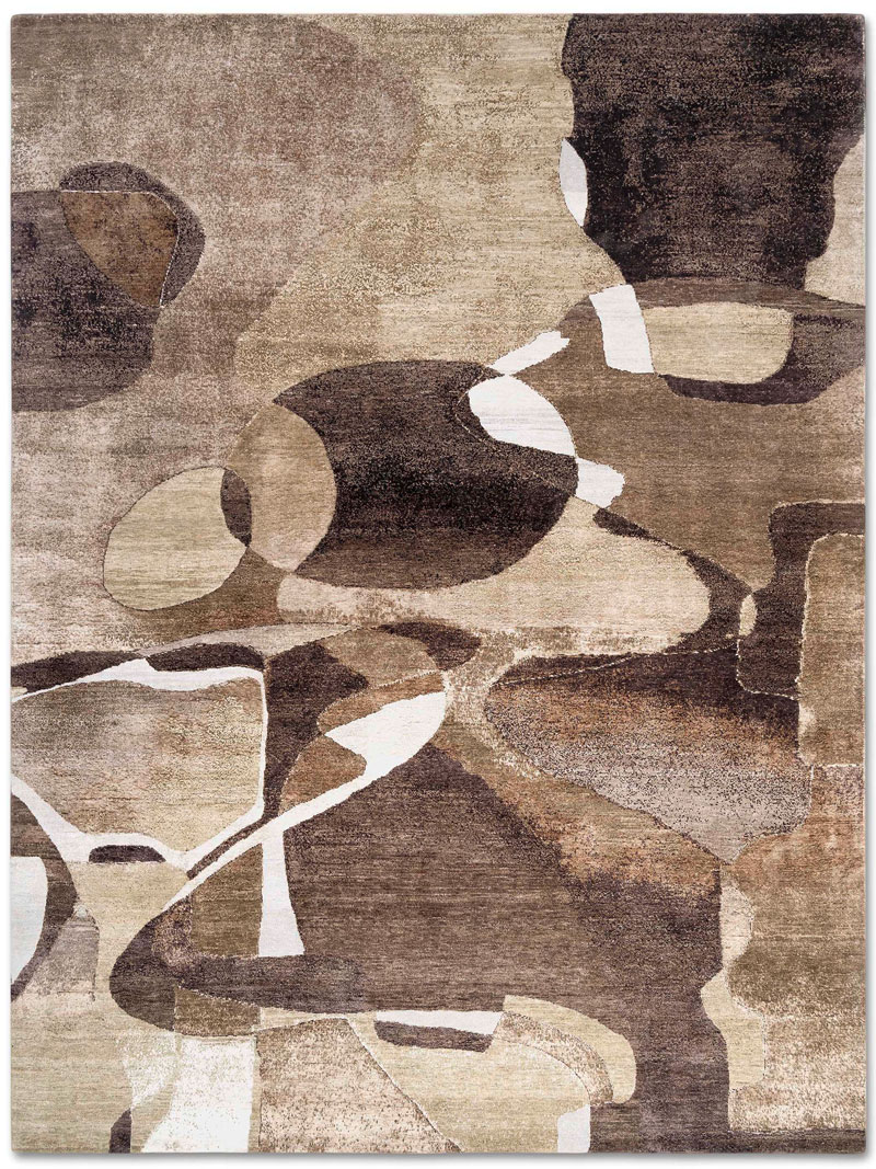 Chocolate Luxury Hand-Knotted Rug