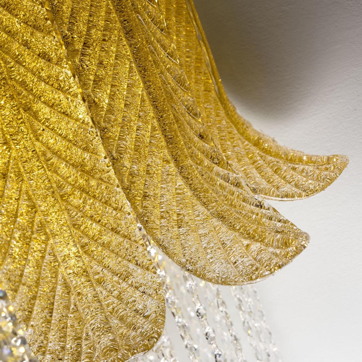 Venetian Glass Leaf Wall Sconce