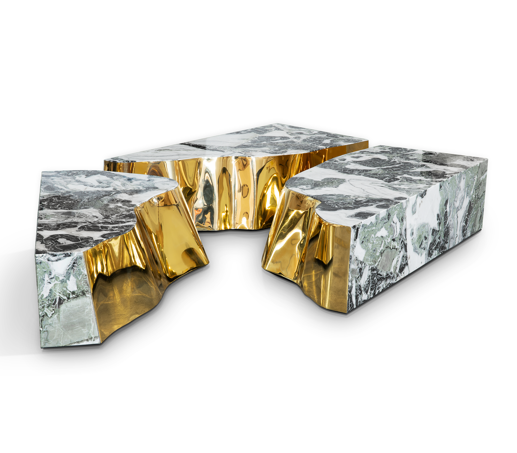 Fissure Marble Accent Center Table