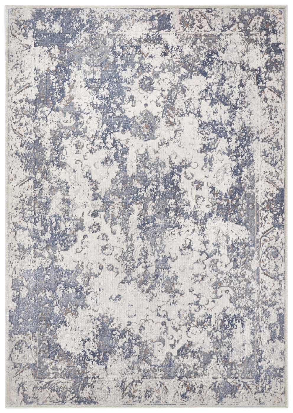 Corrèze Silver Blue Rug | Size: 80 x 125 cm