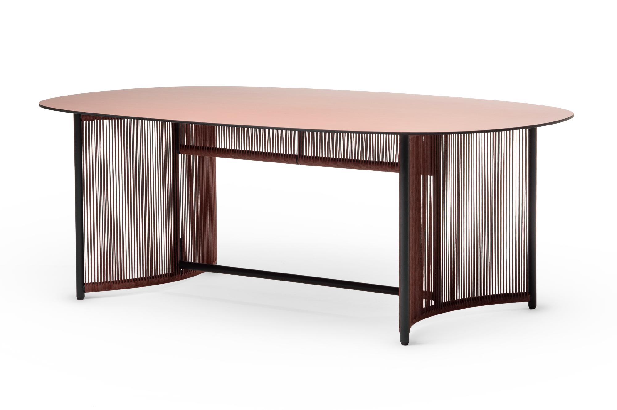 Altana Red Round Outdoor Dining Table