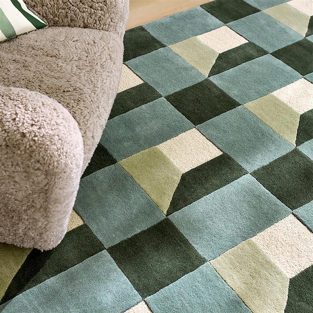 Blocks Fern Rug